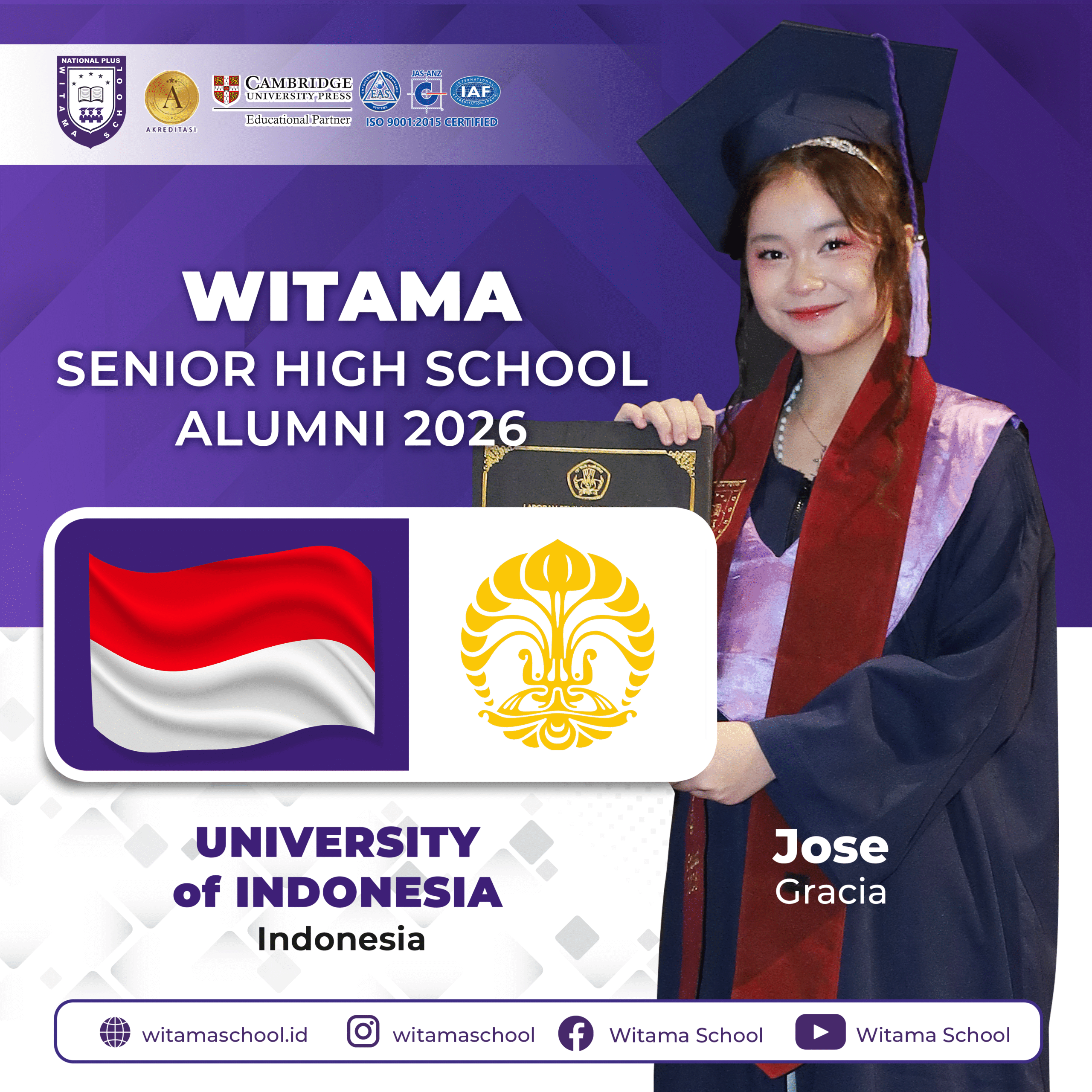 120X120cm Spanduk Alumni Jose (1pcs) +mata